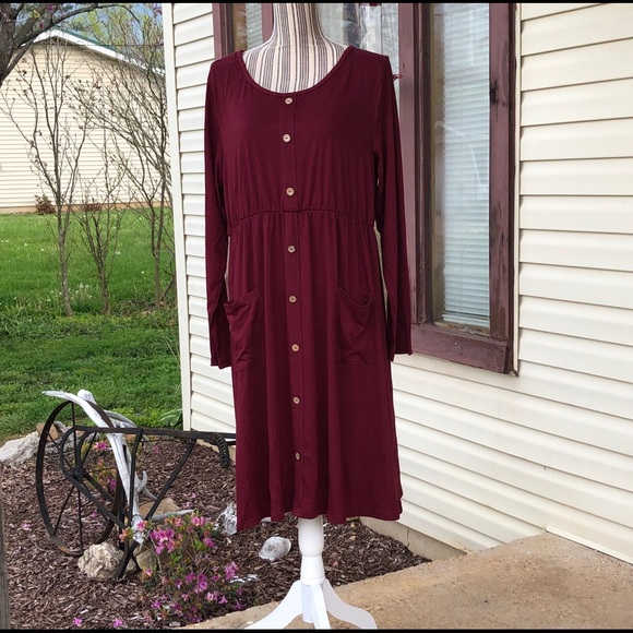 Women’s Long Sleeve Dress w/Pockets (3A) - Picture 6 of 8